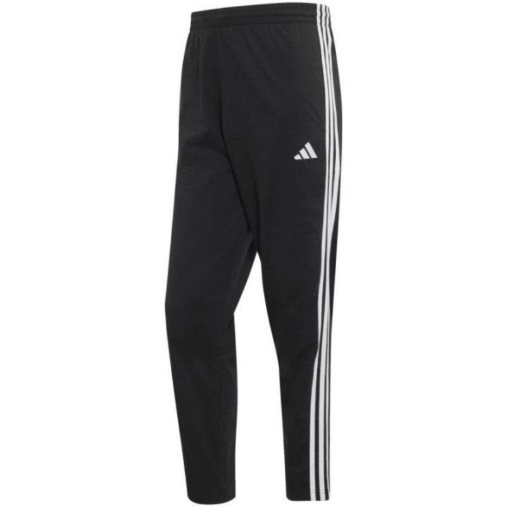 Vyriškos laisvo kirpimo kelnės adidas Essentials 3-Stripes, juodos