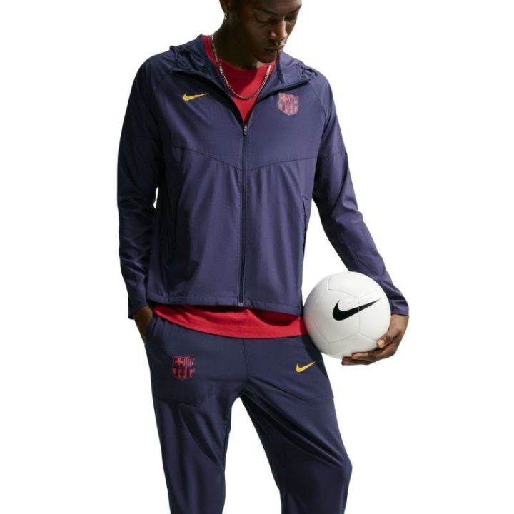 Vyriškos futbolo kelnės Nike FC Barcelona City Side, tamsiai mėlynos