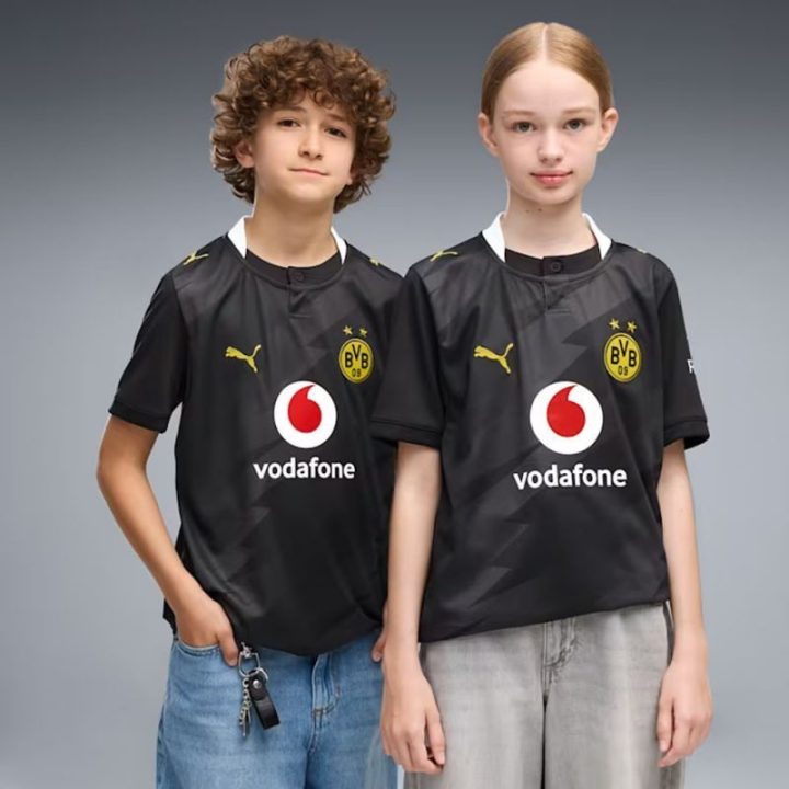 Vaikiški išvykos marškinėliai Puma Borussia Dortmund, 2026/27