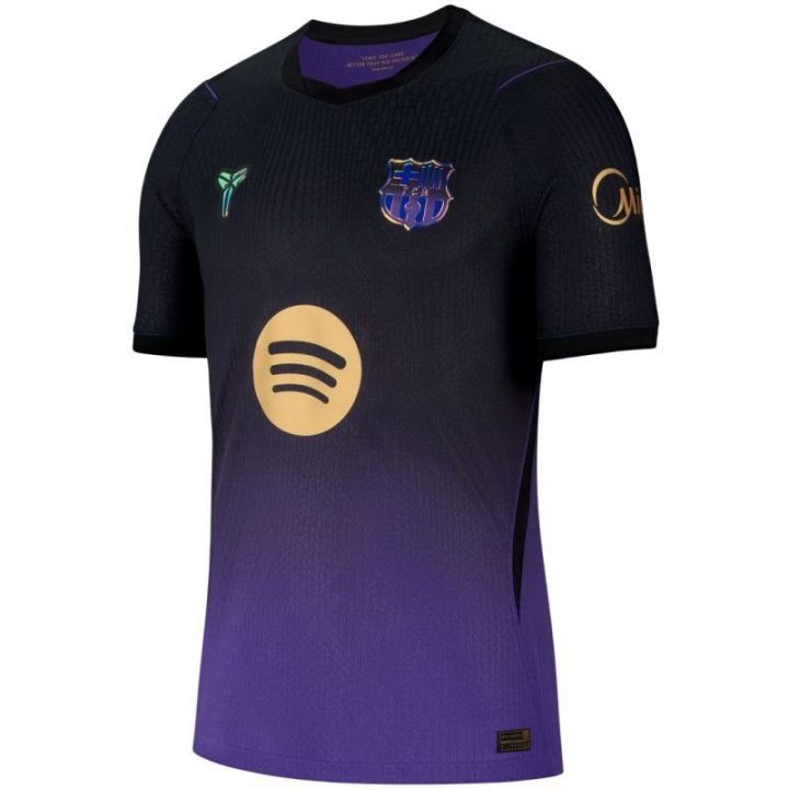 Vyriški futbolo marškinėliai Nike FC Barcelona, juodi ir violetiniai