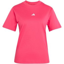 Moteriški medvilniniai marškinėliai adidas Essentials, rožiniai