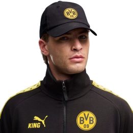 Kepurė su lenktu snapeliu Puma BVB Ess, juoda