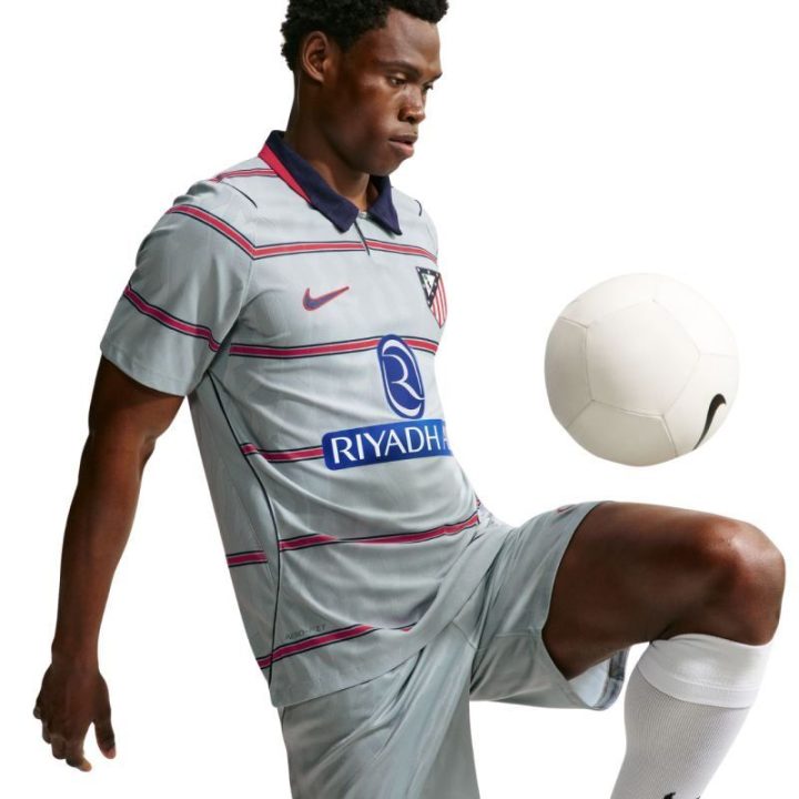 Vyriški futbolo marškinėliai Nike Atlético Madrid Match 2026/27, pilki