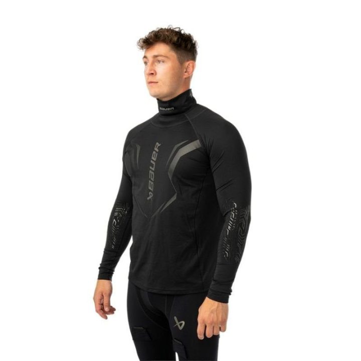 Ledo ritulio marškinėliai su kaklo apsauga Bauer Bodyguard Neckprotect