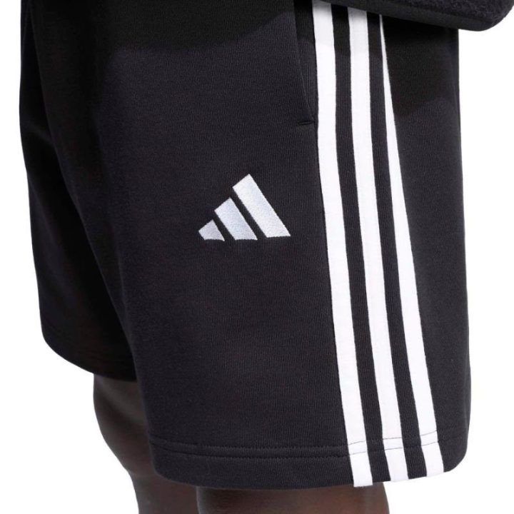 Vyriški medvilniniai šortai adidas Essentials 3-Stripes, juodi
