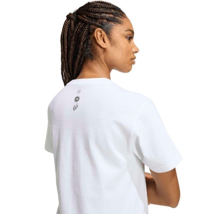 Moteriški medvilniniai marškinėliai adidas Animal Graphic, balti