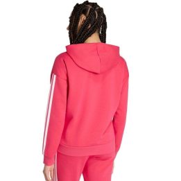 Moteriškas džemperis su gobtuvu adidas Essentials 3-Stripes, rožinis