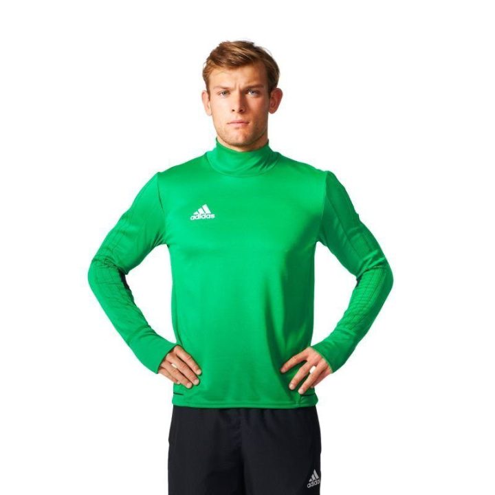 Vyriškas prigludusio kirpimo futbolo džemperis adidas Tiro 17, žalias