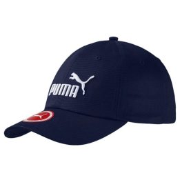 Medvilninė kepurė su snapeliu Puma Essential Cap Big Cat, tamsiai mėlyna