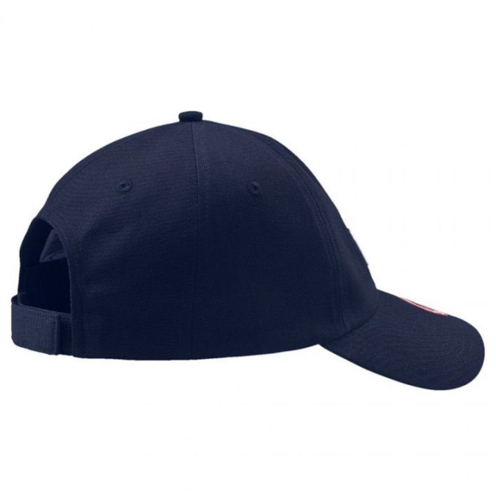 Medvilninė kepurė su snapeliu Puma Essential Cap Big Cat, tamsiai mėlyna