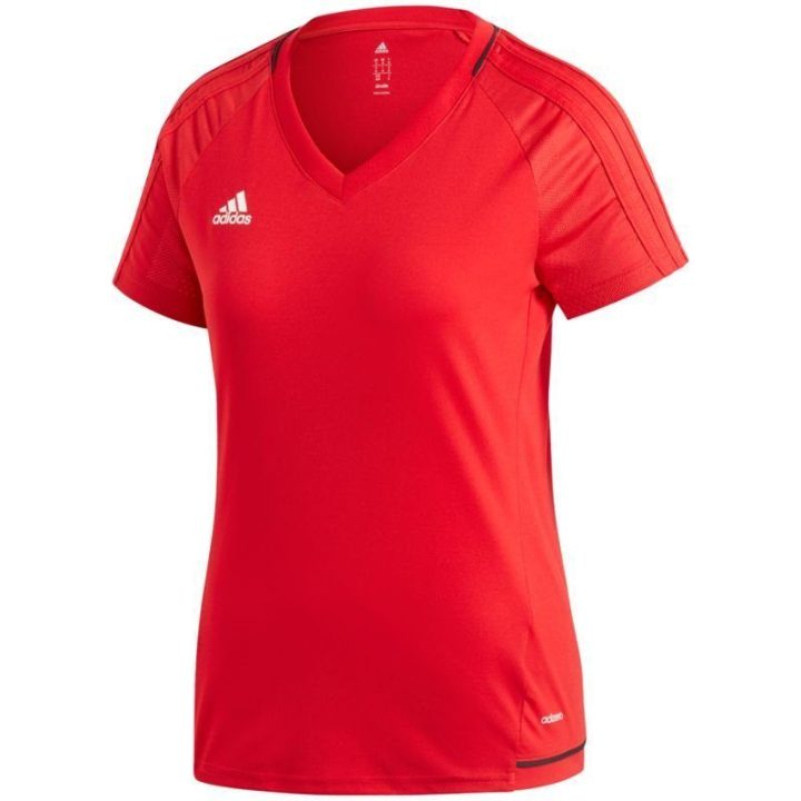 Moteriški futbolo marškinėliai adidas TIRO 17, raudoni