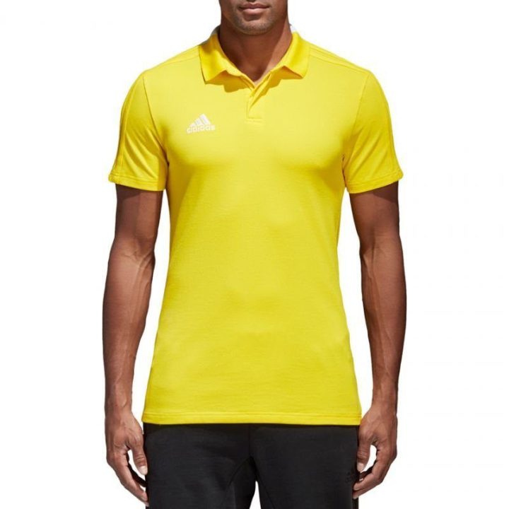 Vyriški polo marškinėliai adidas Condivo 18, geltoni