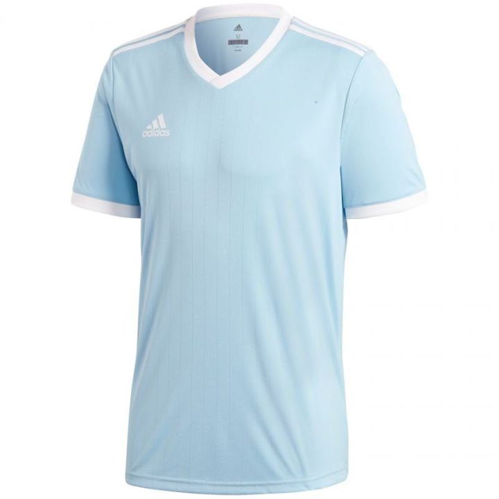 Vaikiški futbolo marškinėliai adidas Tabela 18, žydri