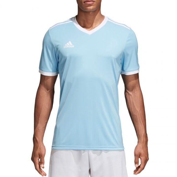 Vaikiški futbolo marškinėliai adidas Tabela 18, žydri