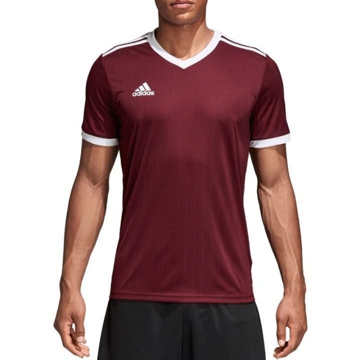 Vyriški futbolo marškinėliai adidas Tabela 18, bordo
