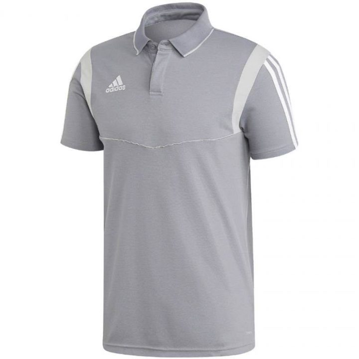 Vyriški futbolo polo marškinėliai adidas Tiro 19 Cotton, pilki
