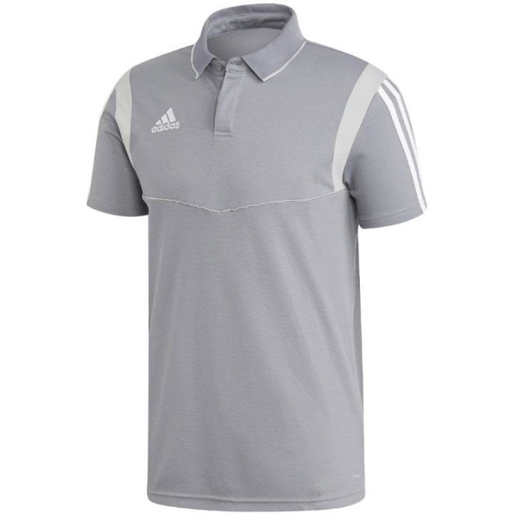 Vyriški futbolo polo marškinėliai adidas Tiro 19 Cotton, pilki