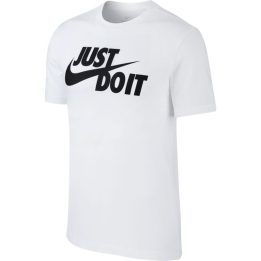 Vyriški medvilniniai marškinėliai Nike Just Do It Swoosh, balti