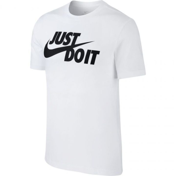 Vyriški medvilniniai marškinėliai Nike Just Do It Swoosh, balti