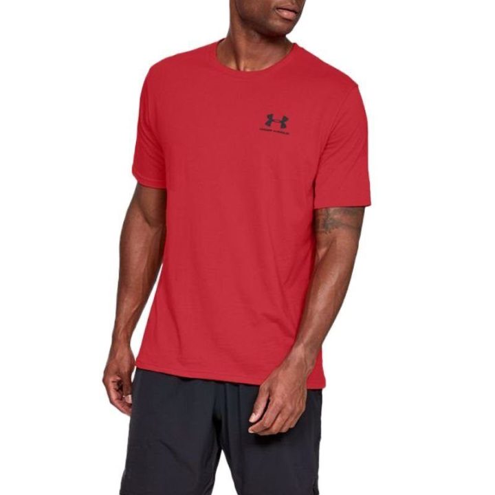 Vyriški medvilniniai marškinėliai Under Armour Sportstyle LC SS, raudoni
