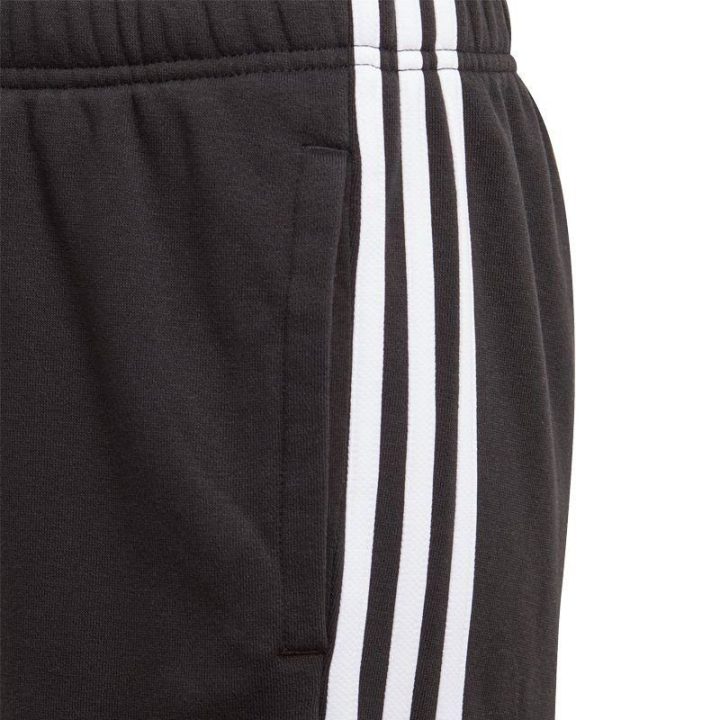 Vaikiški medvilniniai šortai adidas Essentials 3S, juodi