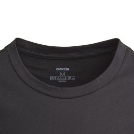 Vaikiški medvilniniai marškinėliai adidas YG E Lin, juodi