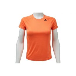 Moteriški laisvo kirpimo marškinėliai adidas D2M, oranžiniai