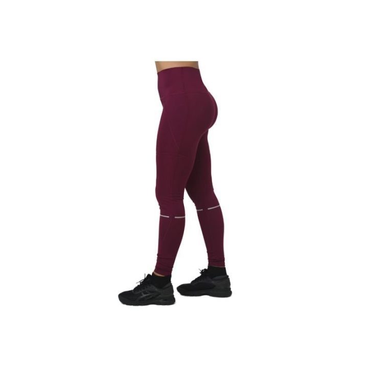 Moteriškos bėgimo tamprės ASICS System Tight, bordo