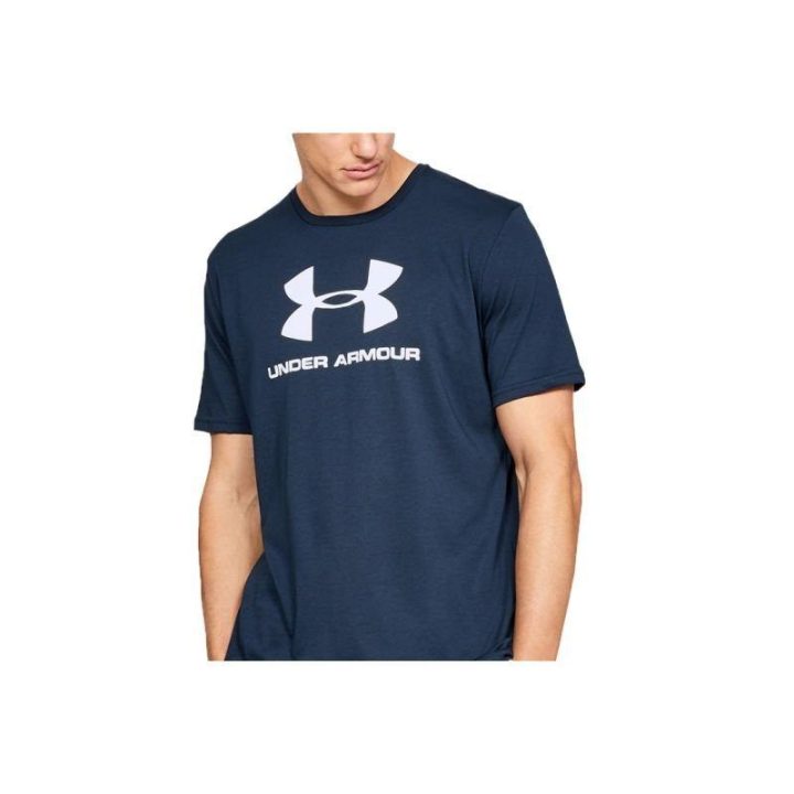 Vyriški HeatGear marškinėliai Under Armour Sportstyle Logo, tamsiai mėlyni