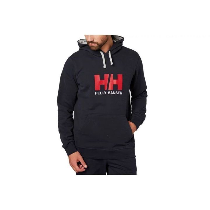 Vyriškas džemperis su gobtuvu Helly Hansen HH Logo, tamsiai mėlynas