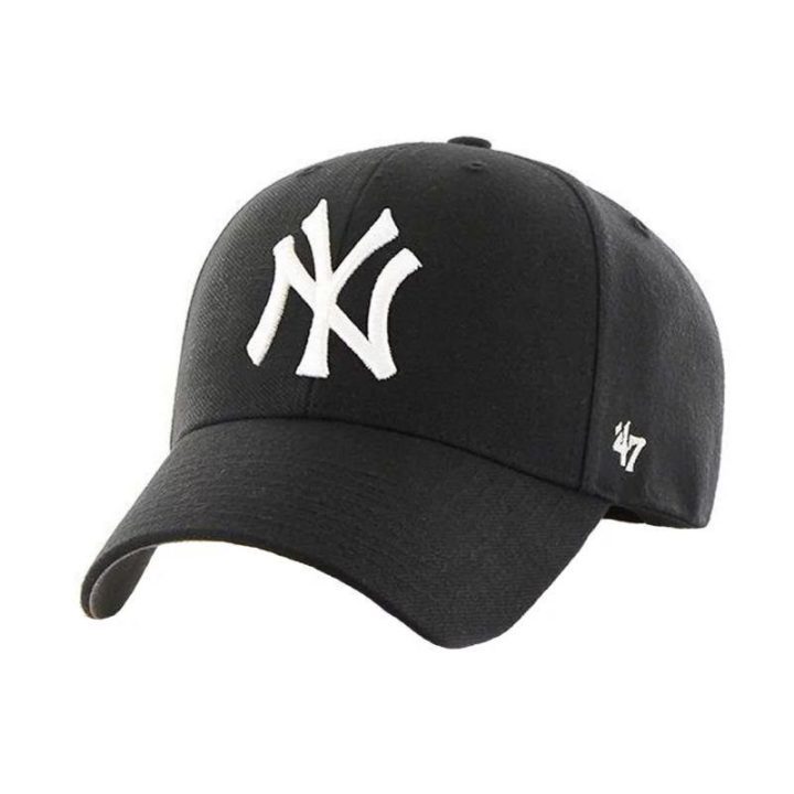 Kepurė su pusapvaliu snapeliu 47 Brand New York Yankees MVP, juoda