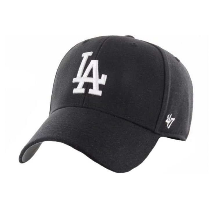 Kepurė su pusapvaliu snapeliu 47 Brand Los Angeles Dodgers, juoda