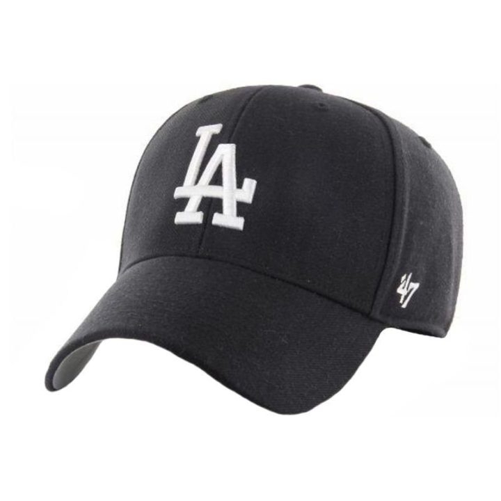 Kepurė su pusapvaliu snapeliu 47 Brand Los Angeles Dodgers, juoda
