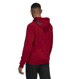 Vyriškas medvilninis džemperis su gobtuvu adidas Tango Sweat, raudonas