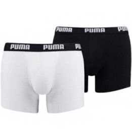 Vyriškos bokserinės kelnaitės Puma, 2 vnt., baltos ir juodos
