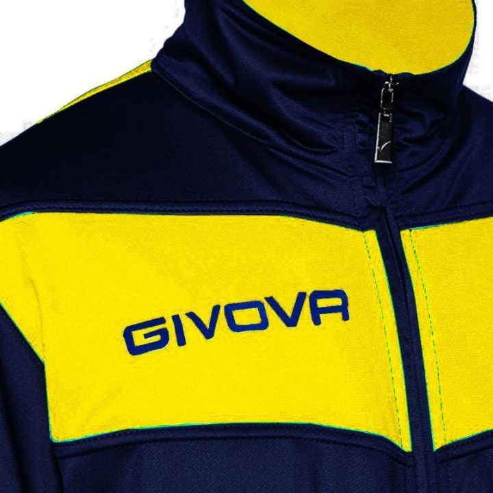 Sportinis kostiumas Givova Visa, tamsiai mėlynas ir geltonas