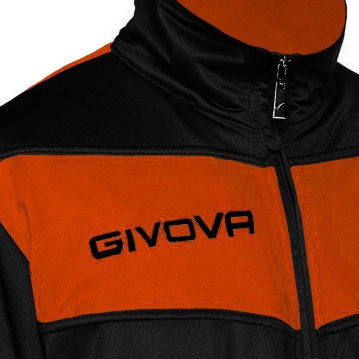 Sportinis kostiumas Givova Visa Fluo, juodas ir oranžinis