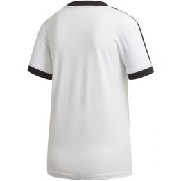 Moteriški medvilniniai marškinėliai adidas 3 Stripes, balti ir juodi