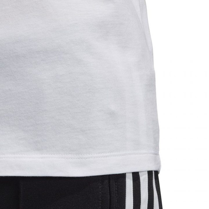 Moteriški medvilniniai marškinėliai adidas 3 Stripes, balti ir juodi