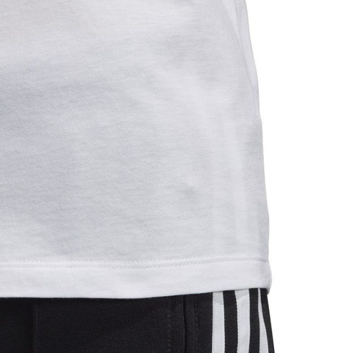 Moteriški medvilniniai marškinėliai adidas 3 Stripes, balti ir juodi