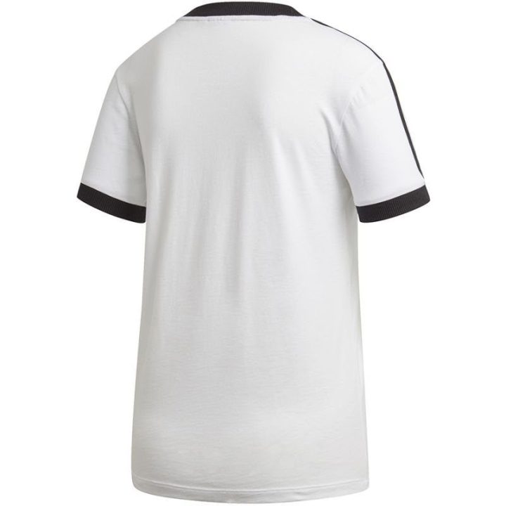 Moteriški medvilniniai marškinėliai adidas 3 Stripes, balti ir juodi