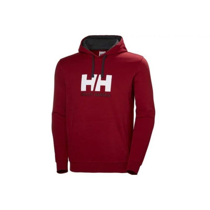 Vyriškas džemperis su gobtuvu Helly Hansen HH Logo, raudonas