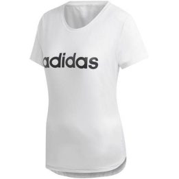 Moteriški treniruočių marškinėliai adidas D2M Logo, balti