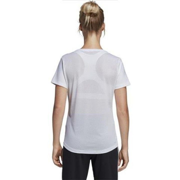 Moteriški treniruočių marškinėliai adidas D2M Logo, balti