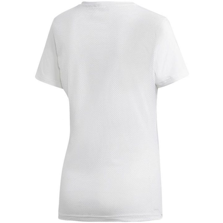Moteriški treniruočių marškinėliai adidas D2M Logo, balti