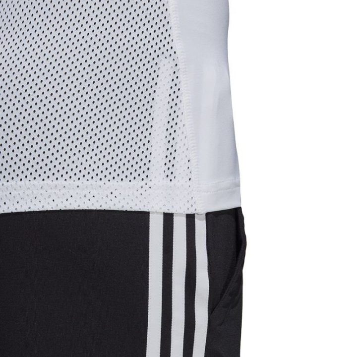 Moteriški treniruočių marškinėliai adidas D2M Logo, balti