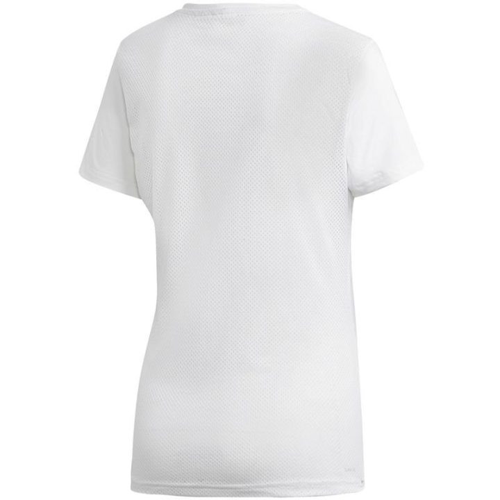 Moteriški treniruočių marškinėliai adidas D2M Logo, balti
