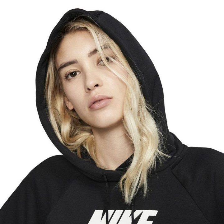 Moteriškas džemperis su gobtuvu Nike Essential PO HBR, juodas