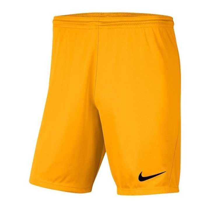 Vyriški prigludusio kirpimo šortai Nike Park III, geltoni