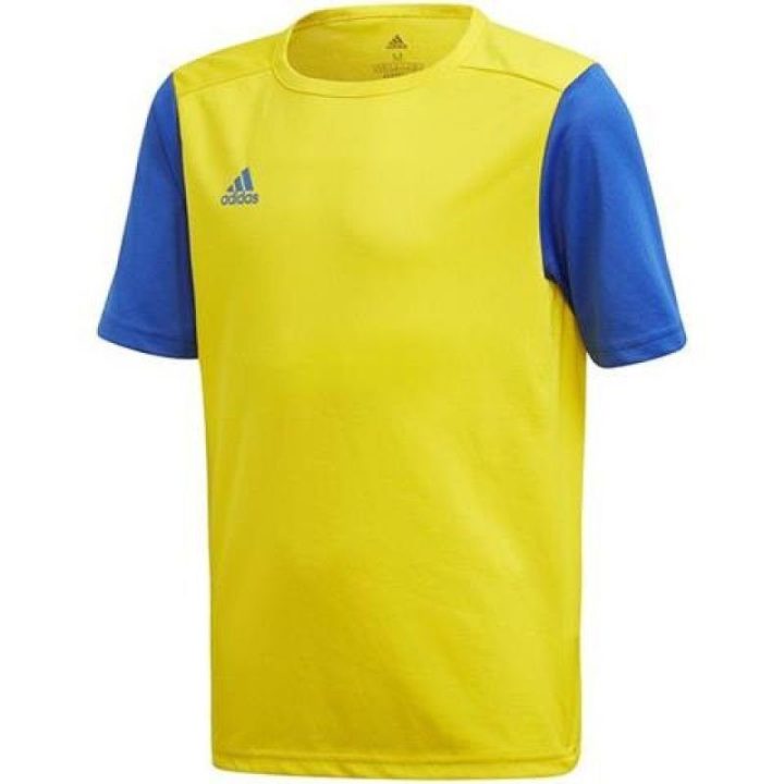 Vaikiški futbolo marškinėliai adidas Estro 19, geltoni ir mėlyni